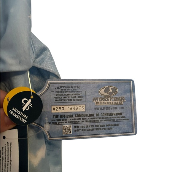 HUK MOSSY OAK MEN'S PURSUIT NWT PERFORMANCE CREW/SHIRT.Medium.NEW FOR 2024 - Picture 4 of 5